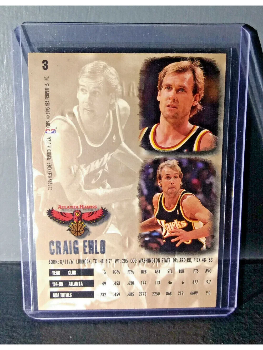 1995-96 Craig Ehlo Fleer Ultra Gold Medallion #3 Basketball Card